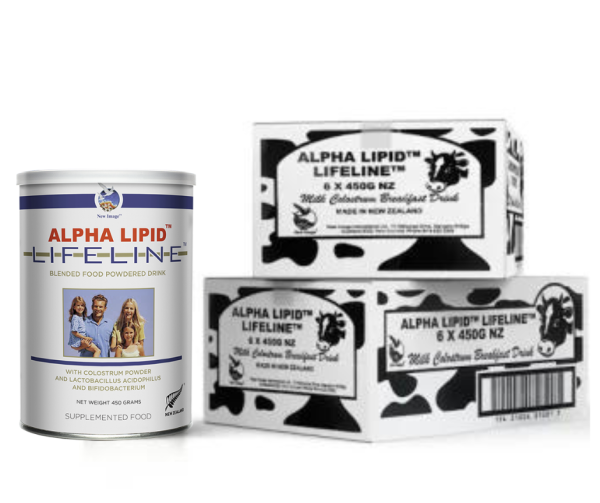 Alpha Lipid Lifeline Colostrum 450gr Powdered Drink - 24 can buy